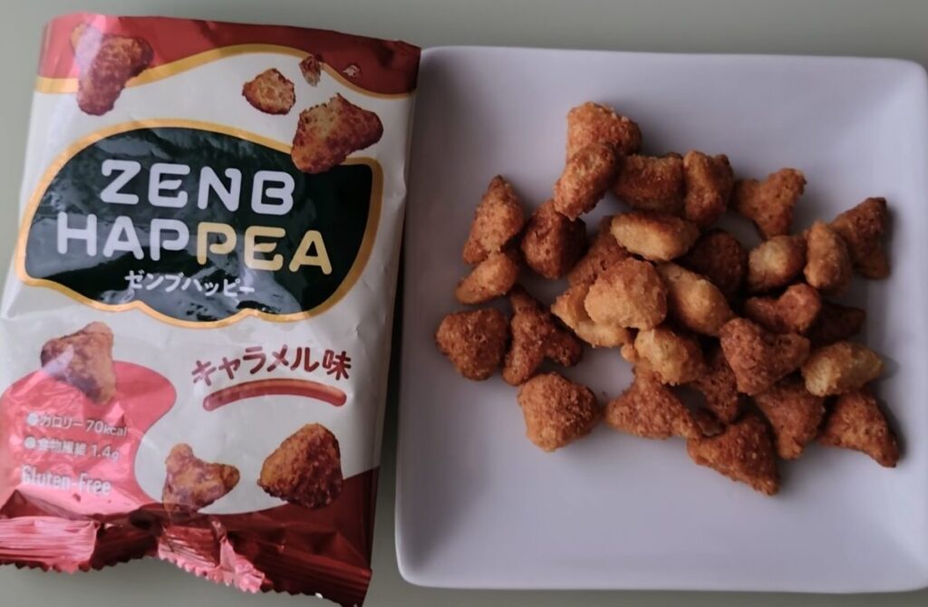 お皿に出したZENBハッピーキャラメル味